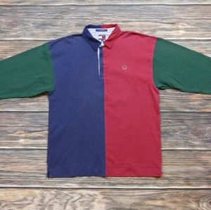 Vintage 90's Tommy Hilfiger Multicolor L/S Polo